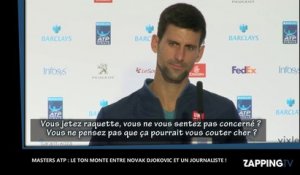 Novak Djokovic s’agace face aux questions des journalistes (Vidéo)