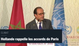 Climat : François Hollande appelle Trump à respecter les engagements de 2015