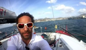 Départ de Mindelo pour Tanguy de Lamotte / Vendée Globe