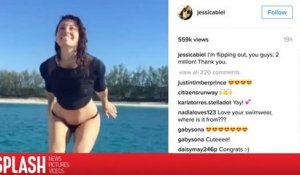 Jessica Biel célèbre 2 millions de followers sur Instagram