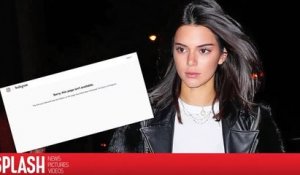 Kendall Jenner explique pourquoi elle a effacé son compte Instagram