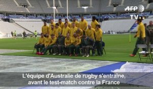 Rugby: l'Australie s'entraîne avant d'affronter la France