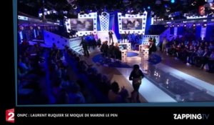 ONPC : Laurent Ruquier se moque de Marine Le Pen avec un "Trump’s Coming Challenge" (Vidéo)