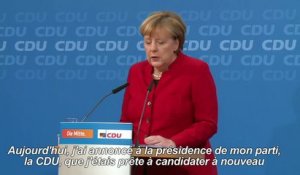 Angela Merkel candidate à un 4ème mandat