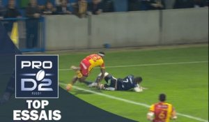 TOP Essais de la J11 – PRO D2 – Saison 2016-2017