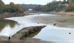 Sècheresse : Des monuments émergent de l'eau (Vendée)