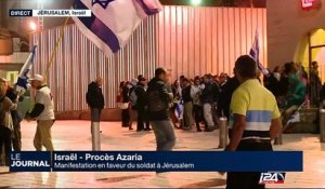 Manifestation en faveur du soldat Azaria à Jérusalem