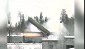 Test d'un train lanceur de missiles nucléaires en Russie