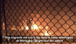 Incidents dans un camp de migrants à Lesbos après deux morts