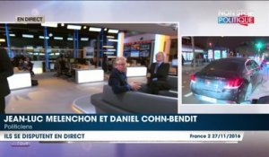 Jean-Luc Mélenchon et Daniel Cohn-Bendit se disputent en direct
