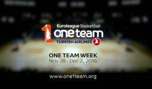 Basket - Euroligue (H) : L'Euroligue célèbre la semaine «One Team»