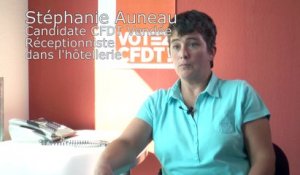 Stéphanie, candidate CFDT Vendée aux élections TPE