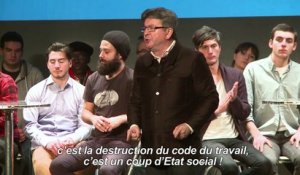 Pour Mélenchon, Fillon prépare un "coup d'Etat social"