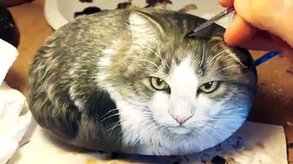 Oh Un Chat Ah Non C Est Un Galet Quel Artiste Sur Orange Videos