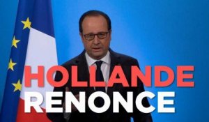 Hollande : "J'ai décidé de ne pas être candidat à l'élection présidentielle"