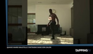 OGC Nice : Quand Mario Balotelli s’entraine dans son salon, il y a des dégâts (Vidéo)