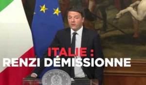 Italie : Renzi démissionne et dénonce les politiques italiens "collés à leur fauteuil"