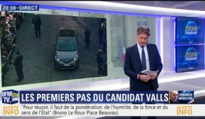 Les premiers pas du candidat Valls