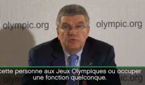 Tous sports - CIO - Dopage : Bach souhaiterait des suspensions à vie