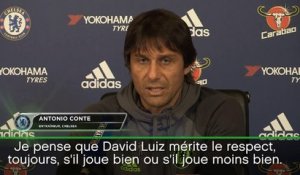 Chelsea - Conte : "David Luiz mérite le respect"