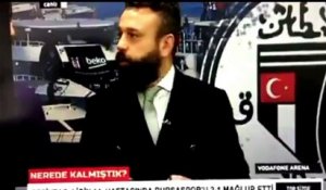 Explosion filmée en direct besiktas Turquie studio TV