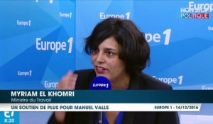 Primaire à gauche : la déclaration de Myriam El-Khomri en faveur de Manuel Valls