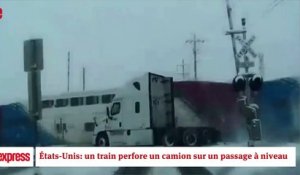 États-Unis: un train perfore un camion sur un passage à niveau