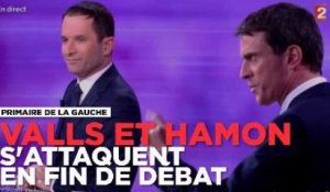 Valls et Hamon terminent le débat par des attaques