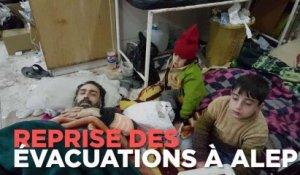 Syrie : reprise des évacuations à Alep-Est