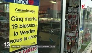 Vendée : émotion après le carambolage