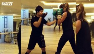 L'incroyable enchainement de boxe du mannequin Gisele Bündchen