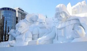 Sculpture immense de Star Wars au japon. Incroyable