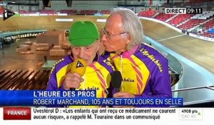 Robert Marchand, 105 ans, qui veut établir un record sur piste: "Mon secret ? Je mange n'importe quoi !"