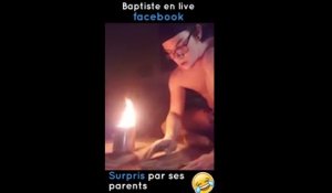 Il fait du feu dans sa chambre, ses parents le surprennent