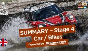 Stage 4 Summary - Car/Bike - (San Salvador de Jujuy / Tupiza) - Dakar 2017