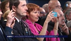 François Hollande présente ses derniers voeux en Corrèze