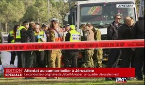 Attentat au camion-bélier contre un arrêt de bus à Jérusalem