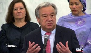Premier discours au Conseil de sécurité du nouveau secrétaire Guterres