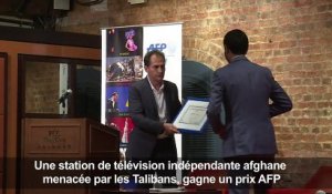 Une station TV afghane menacée par les Talibans gagne 1 prix AFP