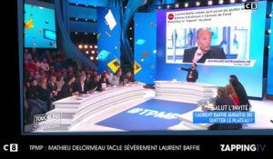TPMP : Mathieu Delormeau tacle sévèrement Laurent Baffie (vidéo)