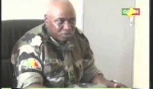 Le Chef d’État Major Général des Armées au Camps Militaire de Goumarousse à Tombouctou.