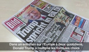 Sur l'Europe, Trump multiplie critiques et formules chocs