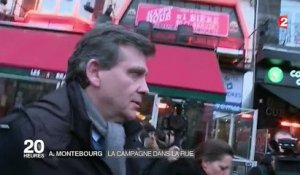 Primaire de la gauche : Arnaud Montebourg fait campagne dans la rue