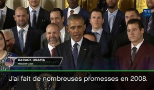 World Series - Obama : ''J’ai fait de nombreuses promesses…''