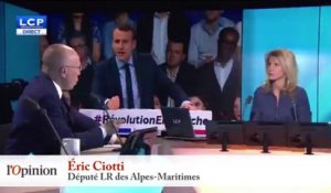 Eric Ciotti : «François Fillon ne regarde pas ce que fait Macron, il trace sa route»