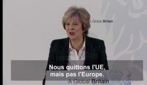 Theresa May : "Nous quittons l'Union européenne, pas l'Europe"