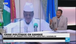 Gambie: le mandat de Jammeh prolongé de 3 mois par l'assemblée