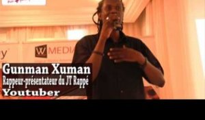 `YouTube Event`` en Côte d`Ivoire: intervention de Gunman Xuman, rappeur présentateur du JT Rappé