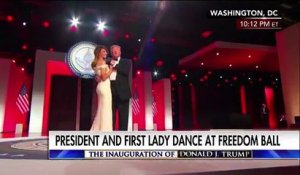 La danse de Donald et de Melania Trump