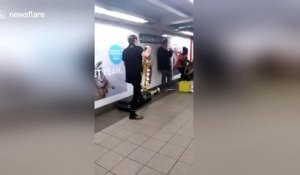 Incredible brass band perform at Union Square Station in New York